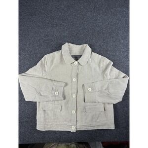 Proenza Schouler Jacket Elbow Patches L Minimalist Structured Blazer Linen